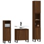 Set de muebles de baño 3 pzas madera contrachapada roble marrón de vidaXL, Muebles de baño - Ref: Foro24-3187804, Precio: 182...