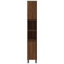 Bathroom furniture set 3 pieces brown oak plywood by vidaXL, Bathroom furniture - Ref: Foro24-3187804, Price: 182,30 €, Disco...