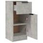 Aparador de madera contrachapada gris hormigón 30x30x70 cm de vidaXL, Aparadores - Ref: Foro24-811123, Precio: 55,03 €, Descu...