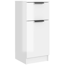 Glossy white plywood sideboard 30x30x70 cm by vidaXL, Sideboards - Ref: Foro24-811127, Price: 58,99 €, Discount: %