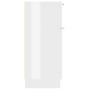 Aparador de madera contrachapada blanco brillante 30x30x70 cm de vidaXL, Aparadores - Ref: Foro24-811127, Precio: 58,16 €, De...