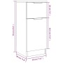 Aparadores 2 uds madera contrachapada blanco brillo 30x30x70 cm de vidaXL, Aparadores - Ref: Foro24-811128, Precio: 87,68 €, ...