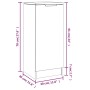 Aparador de madera contrachapada roble Sonoma 30x30x70 cm de vidaXL, Aparadores - Ref: Foro24-811139, Precio: 50,07 €, Descue...