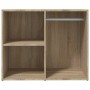 Ankleideschrank aus Sonoma-Eichensperrholz, 80 x 40 x 65 cm von vidaXL, Schließfächer und Lagerschränke - Ref: Foro24-808849,...