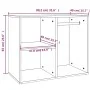 Sonoma oak plywood dressing cabinet 80x40x65 cm by vidaXL, Lockers and storage cabinets - Ref: Foro24-808849, Price: 51,70 €,...