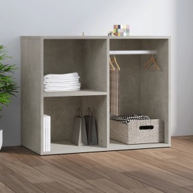 Mueble vestidor madera contrachapada gris hormigón 80x40x65 cm de vidaXL, Taquillas y armarios de almacenamiento - Ref: Foro2...