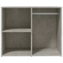 Mueble vestidor madera contrachapada gris hormigón 80x40x65 cm de vidaXL, Taquillas y armarios de almacenamiento - Ref: Foro2...