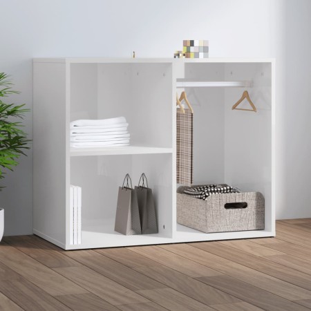 Dressing room furniture made of glossy white plywood, measuring 80x40x65 cm. by vidaXL, Lockers and storage cabinets - Ref: F...