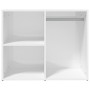 Mueble vestidor madera contrachapada blanco brillo 80x40x65 cm de vidaXL, Taquillas y armarios de almacenamiento - Ref: Foro2...