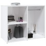 Dressing room furniture made of glossy white plywood, measuring 80x40x65 cm. by vidaXL, Lockers and storage cabinets - Ref: F...