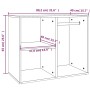 Dressing room furniture made of glossy white plywood, measuring 80x40x65 cm. by vidaXL, Lockers and storage cabinets - Ref: F...