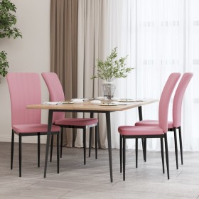 Dining chairs 4 units pink velvet by vidaXL, dining chairs - Ref: Foro24-326108, Price: 158,18 €, Discount: %