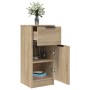 Oak Sonoma plywood sideboard 30x30x70 cm by vidaXL, Sideboards - Ref: Foro24-811121, Price: 61,76 €, Discount: %