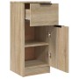 Oak Sonoma plywood sideboard 30x30x70 cm by vidaXL, Sideboards - Ref: Foro24-811121, Price: 61,76 €, Discount: %