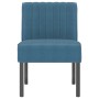 Blue velvet upholstered chair by vidaXL, Easy chairs - Ref: Foro24-352450, Price: 76,11 €, Discount: %