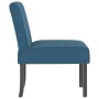 Blue velvet upholstered chair by vidaXL, Easy chairs - Ref: Foro24-352450, Price: 76,11 €, Discount: %