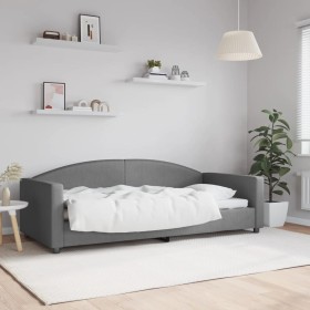 Dark gray fabric sofa bed 90x200 cm by vidaXL, Beds and slatted bases - Ref: Foro24-354112, Price: 211,99 €, Discount: %