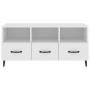 White plywood TV cabinet 102x35x50 cm by vidaXL, TV Furniture - Ref: Foro24-812609, Price: 71,98 €, Discount: %