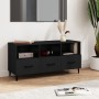 Black plywood TV cabinet 102x35x50 cm by vidaXL, TV Furniture - Ref: Foro24-812610, Price: 80,99 €, Discount: %