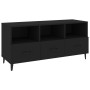 Black plywood TV cabinet 102x35x50 cm by vidaXL, TV Furniture - Ref: Foro24-812610, Price: 80,99 €, Discount: %