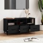 Black plywood TV cabinet 102x35x50 cm by vidaXL, TV Furniture - Ref: Foro24-812610, Price: 80,99 €, Discount: %