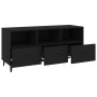 Black plywood TV cabinet 102x35x50 cm by vidaXL, TV Furniture - Ref: Foro24-812610, Price: 80,99 €, Discount: %