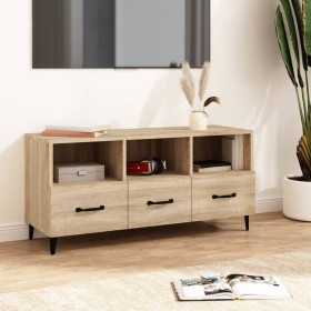 Oak-colored plywood TV cabinet 102x35x50 cm by vidaXL, TV Furniture - Ref: Foro24-812612, Price: 87,22 €, Discount: %