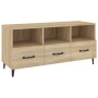 TV-Schrank aus eichenfarbenem Sperrholz, 102 x 35 x 50 cm von vidaXL, TV-Möbel - Ref: Foro24-812612, Preis: 87,33 €, Rabatt: %