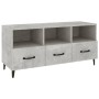 TV stand made of gray concrete plywood 102x35x50 cm by vidaXL, TV Furniture - Ref: Foro24-812613, Price: 85,89 €, Discount: %