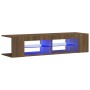 TV cabinet with LED lights oak brown 135x39x30 cm by vidaXL, TV Furniture - Ref: Foro24-815695, Price: 79,99 €, Discount: %