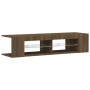 TV cabinet with LED lights oak brown 135x39x30 cm by vidaXL, TV Furniture - Ref: Foro24-815695, Price: 79,99 €, Discount: %