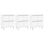 3 Stk. Sperrholz Sideboards weiß von vidaXL, Sideboards - Ref: Foro24-3190197, Preis: 195,78 €, Rabatt: %