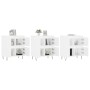 Aparadores 3 uds madera contrachapada blanco de vidaXL, Aparadores - Ref: Foro24-3190197, Precio: 194,53 €, Descuento: %