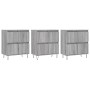 Sideboards 3 Einheiten graues Sonoma-Sperrholz von vidaXL, Sideboards - Ref: Foro24-3190203, Preis: 194,28 €, Rabatt: %