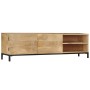 Solid mango wood TV cabinet 145x30x41 cm by vidaXL, TV Furniture - Ref: Foro24-247944, Price: 297,87 €, Discount: %