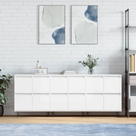 Sideboards 3 Einheiten aus glänzend weißem Sperrholz von vidaXL, Sideboards - Ref: Foro24-3190199, Preis: 206,99 €, Rabatt: %