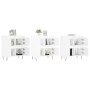 Aparadores 3 uds madera contrachapada blanco brillo de vidaXL, Aparadores - Ref: Foro24-3190199, Precio: 206,99 €, Descuento: %