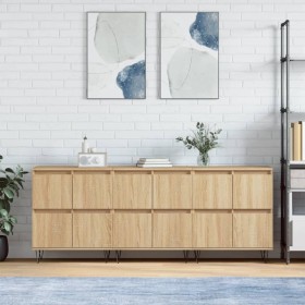 Sideboards 3 units sonoma oak plywood by vidaXL, Sideboards - Ref: Foro24-3190200, Price: 188,38 €, Discount: %