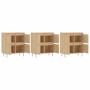 Sideboards 3 Einheiten Sonoma-Eichensperrholz von vidaXL, Sideboards - Ref: Foro24-3190200, Preis: 188,38 €, Rabatt: %