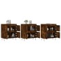 Sideboards 3 Einheiten aus geräuchertem Eichensperrholz von vidaXL, Sideboards - Ref: Foro24-3190202, Preis: 188,14 €, Rabatt: %