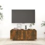 Smoked oak plywood TV cabinet 100x35x40 cm by vidaXL, TV Furniture - Ref: Foro24-815717, Price: 52,19 €, Discount: %