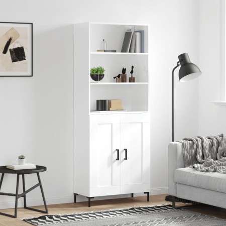 High glossy white plywood sideboard 69.5x34x180 cm by vidaXL, Sideboards - Ref: Foro24-3189959, Price: 131,31 €, Discount: %