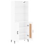 High glossy white plywood sideboard 69.5x34x180 cm by vidaXL, Sideboards - Ref: Foro24-3189959, Price: 131,31 €, Discount: %