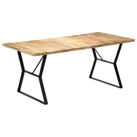 Solid mango wood dining table 180x90x76 cm by vidaXL, Kitchen and dining tables - Ref: Foro24-247945, Price: 259,97 €, Discou...