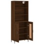 Tall oak brown plywood sideboard 69.5x34x180 cm by vidaXL, Sideboards - Ref: Foro24-3189964, Price: 136,26 €, Discount: %