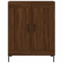 Aparador alto madera contrachapada marrón roble 69,5x34x180 cm de vidaXL, Aparadores - Ref: Foro24-3189964, Precio: 136,99 €,...