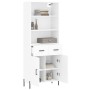 Aparador alto madera contrachapada blanco 69,5x34x180 cm de vidaXL, Aparadores - Ref: Foro24-3200521, Precio: 163,59 €, Descu...