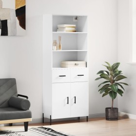 High glossy white plywood sideboard 69.5x34x180 cm by vidaXL, Sideboards - Ref: Foro24-3200523, Price: 148,99 €, Discount: %