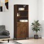 Tall oak brown plywood sideboard 69.5x34x180 cm by vidaXL, Sideboards - Ref: Foro24-3200528, Price: 149,98 €, Discount: %