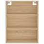 High oak-colored plywood sideboard 69.5x34x180 cm by vidaXL, Sideboards - Ref: Foro24-3200524, Price: 146,69 €, Discount: %